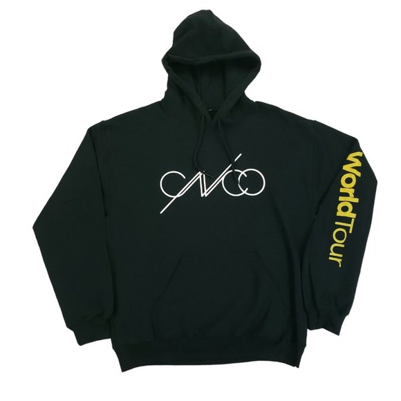 NWOT CNCO Boy Band World Tour Hoodie Sweatshirt Mens Size Medium Black - Picture 1 of 6